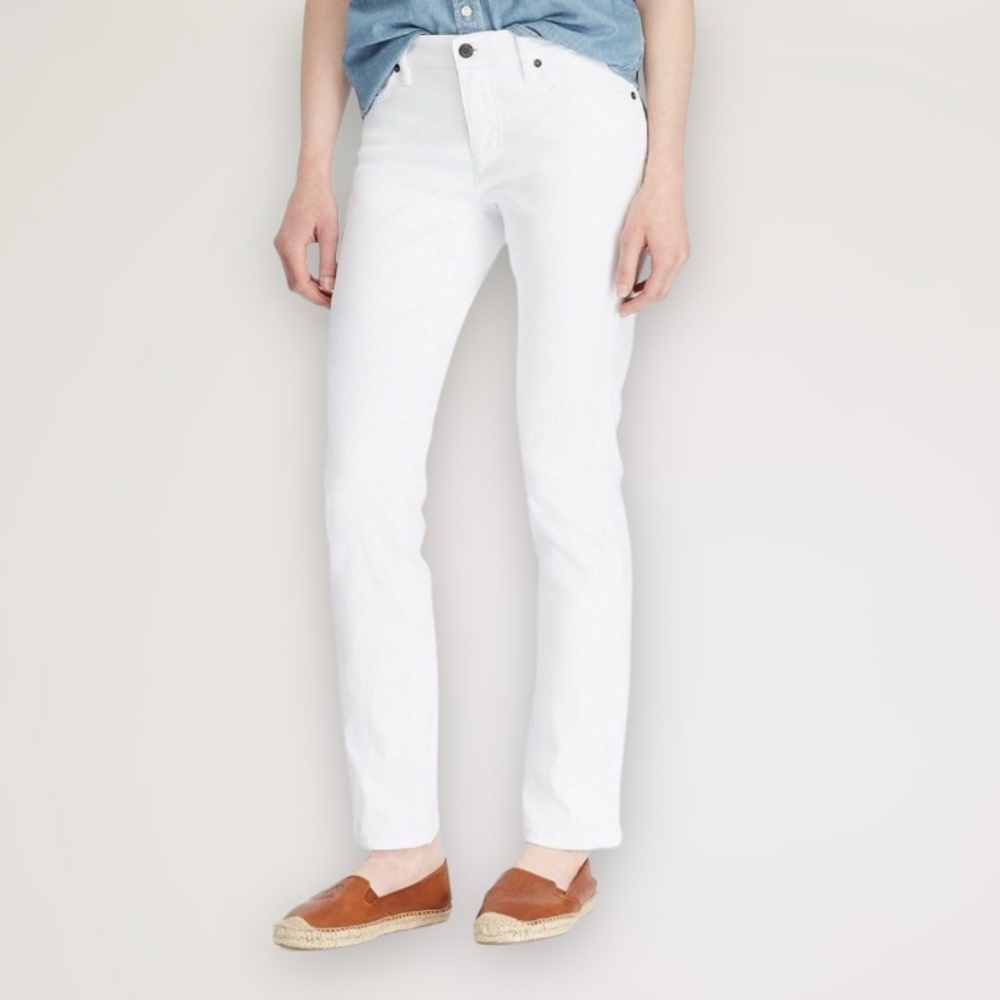 Lauren Ralph Lauren White Straight-Leg Jeans